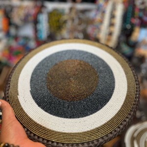 Beaded table mat